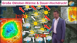 Große OktoberWärme in der Höhe amp DauerHochdruck open end Wettervorhersage 1522102024 [upl. by Annabelle126]