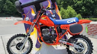 1984 Honda CR60 Restoration Walk Around [upl. by Nonnerb]