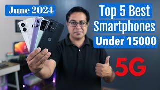 Top 5 Best Phones Under 15000 in June 2024 I 5G Smartphone under 15000 [upl. by Hayila]