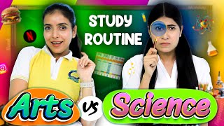 Study Routine  Arts vs Science Students I Weekdays vs Weekend Life  Anaysa [upl. by Penni]