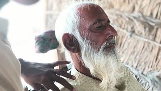 Old Man Transformation  ASMR Cutting  Village Hair Saloon [upl. by Gimble]