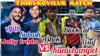 Set2 Jolly frnds VS Kunichampet 🔥 fire match 🔥 subash 🔥 Ajith 🔥 Ashok 💥VS Usuf🔥 Block cat 🐈‍⬛🏐👍🏻 [upl. by Enilarak887]