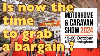 NEC Motorhome and Caravan show October 2024 PREVIEW  Could this be a good time to buy [upl. by Aizitel440]