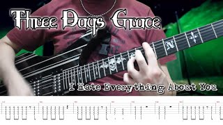 Three Days Grace  I Hate Everything About You Guitar Cover  TABS [upl. by Asirem763]