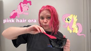 dying my hair pink [upl. by Sikram]