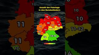 Die Bundesländer mit den meisten Feiertagen [upl. by Pansie]