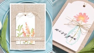 Distress Markers and Altenew Garden Silhouette Stamps with Shari Carroll [upl. by Eyahsal]