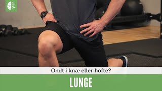 Øvelse for knæ eller hoftesmerter Lunges 🦵 [upl. by Eselahs]