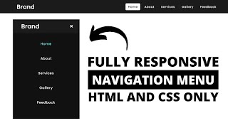 Responsive Navbar Tutorial  Web Development Basics [upl. by Akamaozu]