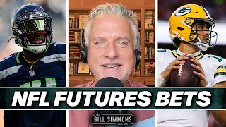 Five Favorites Green Bay’s Tasty Win Total  Other NFL Futures  The Bill Simmons Podcast [upl. by Saihttam]