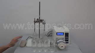 PPS 250S Semi automatic Two Heads Peristaltic Pump Filler [upl. by Waterman]