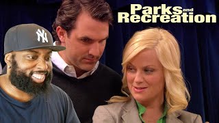 PARKS AND RECREATION S1 REACTION  Episode 2 quotCanvassingquot [upl. by Seerdi]