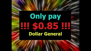 Couponing at Dollar General and paying only 085 [upl. by Ecyar]