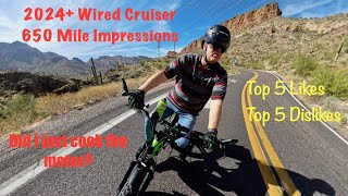 2024 Wired Cruiser ebike  Top 5 LikesTop 5 Dislikes after 650 Miles [upl. by Mignonne608]