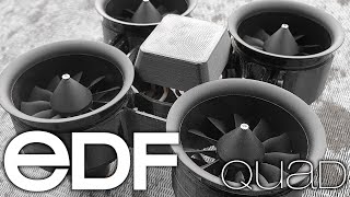 EDF Drone  qf2611 4000kv 50mm edf fettec aio 35a 4s1300 120c [upl. by Pincas]