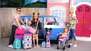 Barbie amp Ken Doll Family Pack For Vacation amp Airport Adventures [upl. by Mouldon]