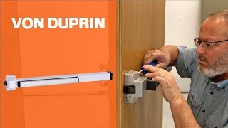 How to Install the Von Duprin 22 Exit Device [upl. by Walton]