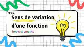 Sens de variation dune fonction [upl. by Tannen]