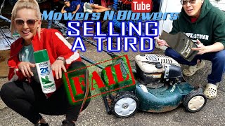 FREE CRAFTSMAN 7HP SELF PROPELLED LAWN MOWER HARD TO START VALVE LAPPING CARBURETOR CLEAN DRIVE FIX [upl. by Almeida]