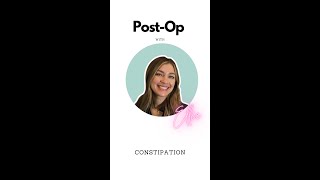 PostOp  Dealing with constipation after surgery [upl. by Vanhook]