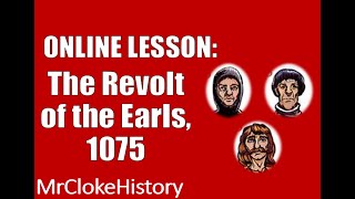 GCSE History  Saxons and Normans The Revolt of the Earls 1075 [upl. by Sidwell]