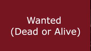 Wanted Dead or alive Solo backing track [upl. by Enyala]