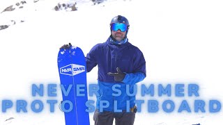 Never Summer Proto FS Splitboard Review  Camber For The Alpine [upl. by Valdemar]