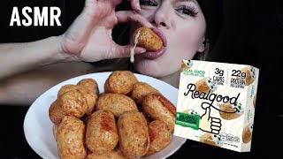 ASMR ChickenCrusted Jalapeño Poppers  soft whispers  MacroFriendly Mukbang [upl. by Yokum993]