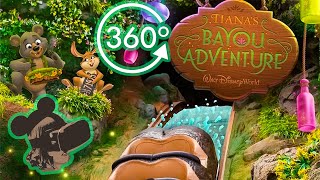 360º Ride on Tianas Bayou Adventure with Full Queue Scenes [upl. by Hummel]