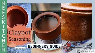 How to season clay pot  A beginners guide to clay pot cooking [upl. by Pearle]