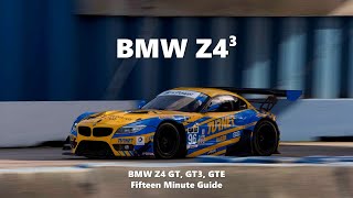 Z43 BMW Z4 GT E85 GT3 E89 GTE E89  Fifteen Minute Guide [upl. by Aplihs149]