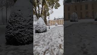 Averses de neige liées à la tempête Caetano en Essonne 5 à 7cm 21112024 [upl. by Ayekel938]