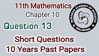 Question 13  Solution Of Quadrantal Angles 10th Chapter  11th Math [upl. by Burchett]