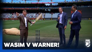 Wasim Akram v David Warner 🤯 Cricket greats explain how theyd combat one another I Fox Cricket [upl. by Eliseo36]