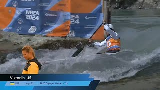 Viktoriia US  Canoe Final 2024 ICF Canoe Slalom World Cup Ivrea Italy [upl. by Goto]