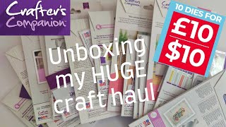 The TRUTH about 7p dies and stamps Craft haul on a budget  Crafters Companion [upl. by Ettenaj]