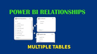 How to create and manage relationships in power bi datasets [upl. by Kristos]