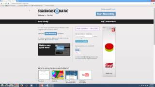 How to use ScreencastOMatic Part 1 [upl. by Iraj]