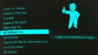 Fallout 4 All Hallows Eve Quest Bug How to Fix and Start Quest All Hallows Eve Mysterious Signal Bug [upl. by Kamal]