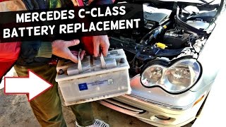 MERCEDES W203 BATTERY REPLACEMENT C180 C200 C230 C240 C260 C280 C300 C320 [upl. by Yvor]