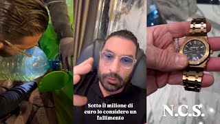 Lorenzo Ruzza becca un Piguet e un Rolex falsi da due clienti e poi resta senza benzina alla Lambo [upl. by Oringas]