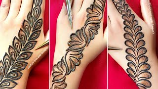 Top 3 stylish back hand mehndi design  easy mehndi  mehndi ka design  mehndi design  mehndi [upl. by Olegnaleahcim358]