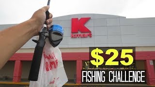 25 Kmart Fishing Challenge Surprising [upl. by Tnomal]