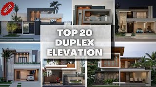 Top 20 Duplex Building Front Elevation Design New In 2022  Latest double floor House  Modern Ideas [upl. by Horodko]