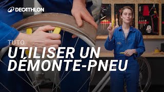 TUTO  Comment utiliser un démontepneu  🚲  Decathlon [upl. by Helms]