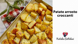 PATATE ARROSTO CROCCANTI CON ERBE AROMATICHE  Ricetta facile  Natalia Cattelani [upl. by Niffirg]