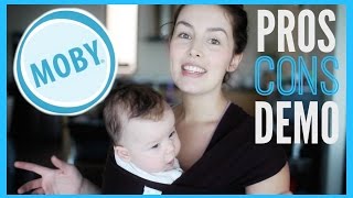 Moby Wrap Review Pros Cons Demo  AmandaMuse [upl. by Adamski]