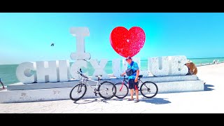 cycling from progreso Yucatan Mexico to chicxulub Yucatan [upl. by Iznekcam384]