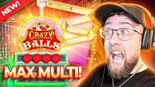 I PLAYED THE NEW CRAZY TIME 20 LIVE GAME SHOW CRAZY BALLS [upl. by Ellehcil]