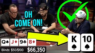 When ALL 3 Players Hit Their Straight  Poker Hand of the Day presented by BetRivers [upl. by Ellennahc]